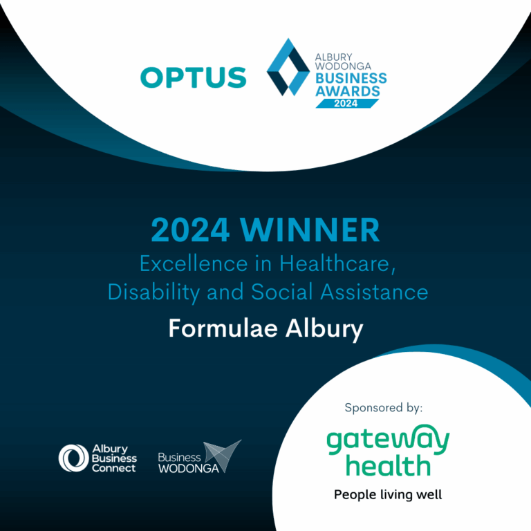 Excellence in Healthcare, Disability, and Social Assistance - Formulae Albury