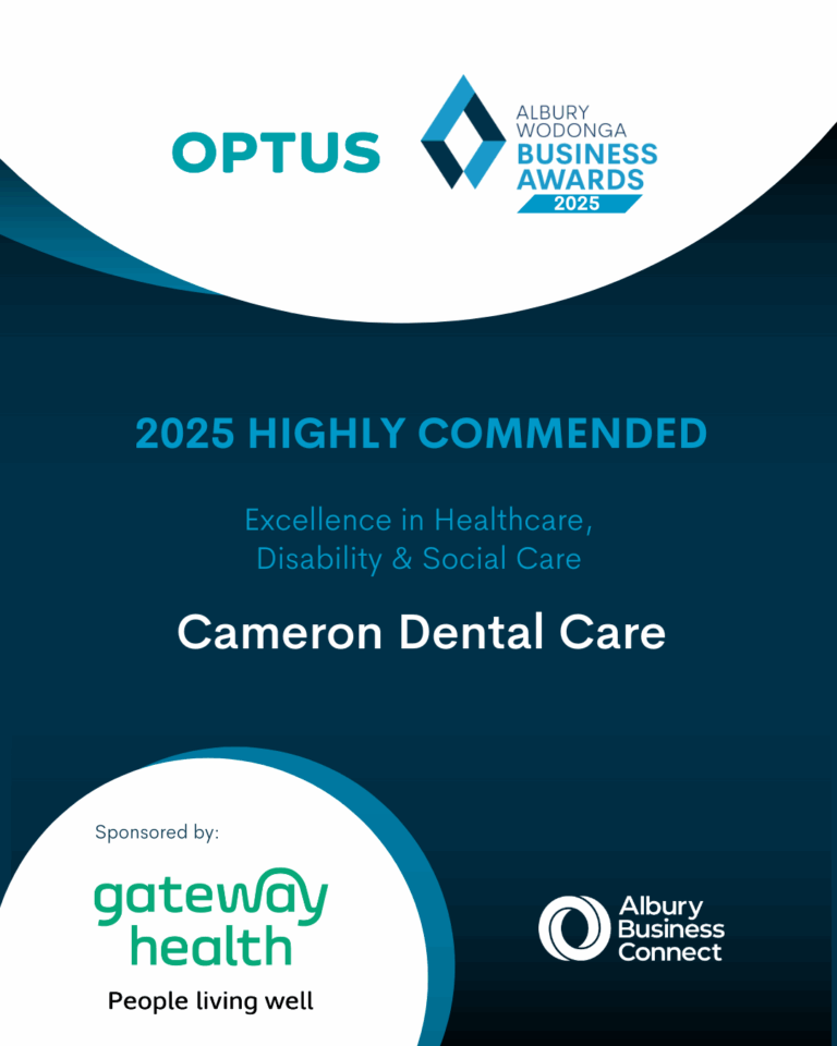 Excellence in Healthcare, Disability & Social Care - Cameron Dental Care