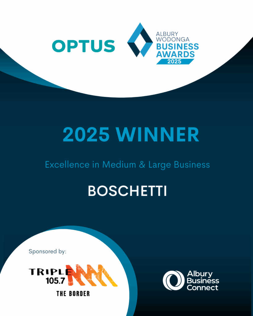 Excellence in Medium & Large Business - BOSCHETTI