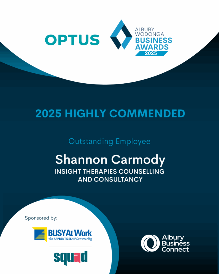 Outstanding Employee - Shannon Carmody, Insight Therapies Counselling and Consultancy