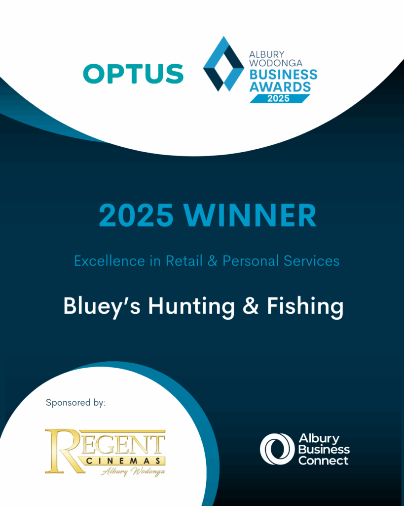 Excellence in Retail & Personal Services - Bluey's Hunting & Fishing